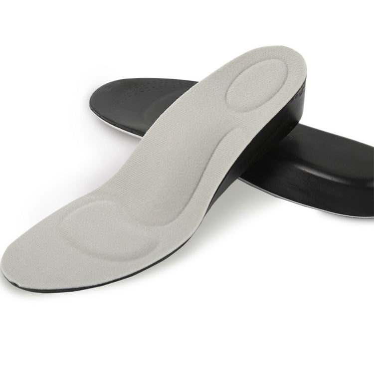 2 paia di solette sportive traspiranti in PU da 2,5 cm per aumentare l'altezza, Size: S (2.5cm)