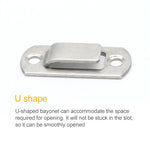 Inserto angolare con fibbia per porta ad angolo retto da 90 gradi in acciaio inossidabile per porta di sicurezza da 2 pezzi, Door Buckle Corner Insert