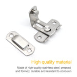 Inserto angolare con fibbia per porta ad angolo retto da 90 gradi in acciaio inossidabile per porta di sicurezza da 2 pezzi, Door Buckle Corner Insert
