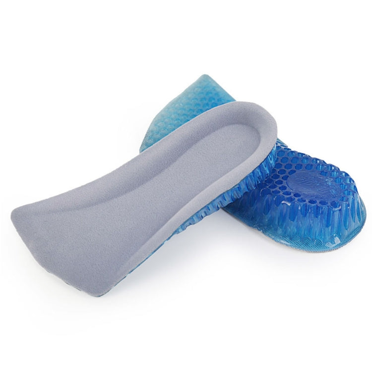 1 paio di mezze solette con inserto elasticizzato a nido d'ape da 3 cm per aumentare l'altezza delle scarpe, 3cm Honeycomb Increase Insoles