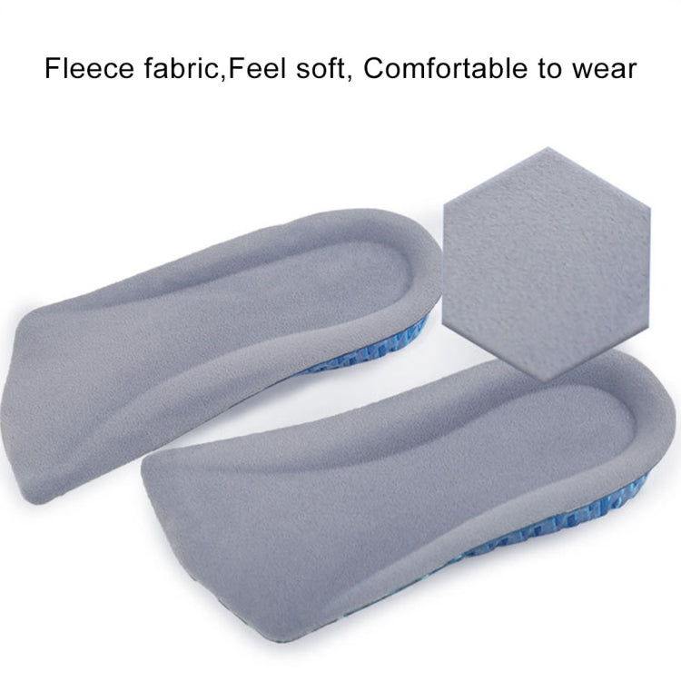 1 paio di mezze solette con inserto elasticizzato a nido d'ape da 3 cm per aumentare l'altezza delle scarpe, 3cm Honeycomb Increase Insoles