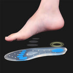 1 paio di solette in gel di silice ammortizzanti trasparenti. Dimensioni: 35-37 iarde, Size: 35-37yards