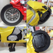 Modello di orologio da scrivania creativo artistico per sveglia da motocicletta per decorazioni per scaffali domestici