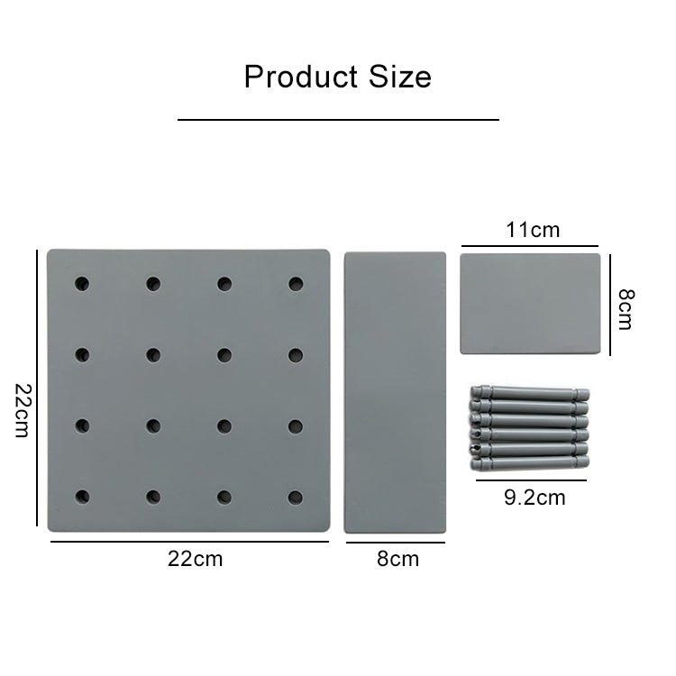Ripiano in plastica per soggiorno, bagno, cucina, decorazione da parete