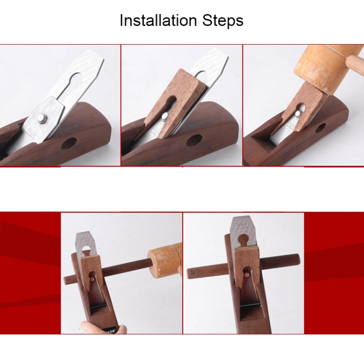 Strumento per falegname fai da te per pialla manuale per carpentiere rosso Indonesia da 280 mm, 280mm Indonesia Red Carpenter
