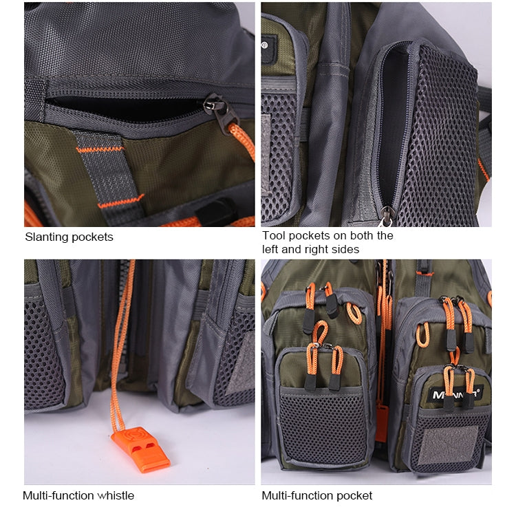 MANNER Giubbotto salvagente da pesca multifunzionale per esterni, MANNER Life Jacket