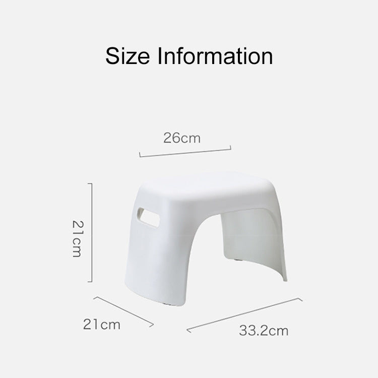 Sedia in plastica ispessita Poggiapiedi per uso domestico Sgabello antiscivolo per bagno piccolo per bambini, Anti-skid Small Stool