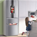 Set di copri maniglia per porta del forno a microonde in tessuto stile natalizio 3 in 1, dimensioni: 23 * 14 cm, 3 in 1 Set