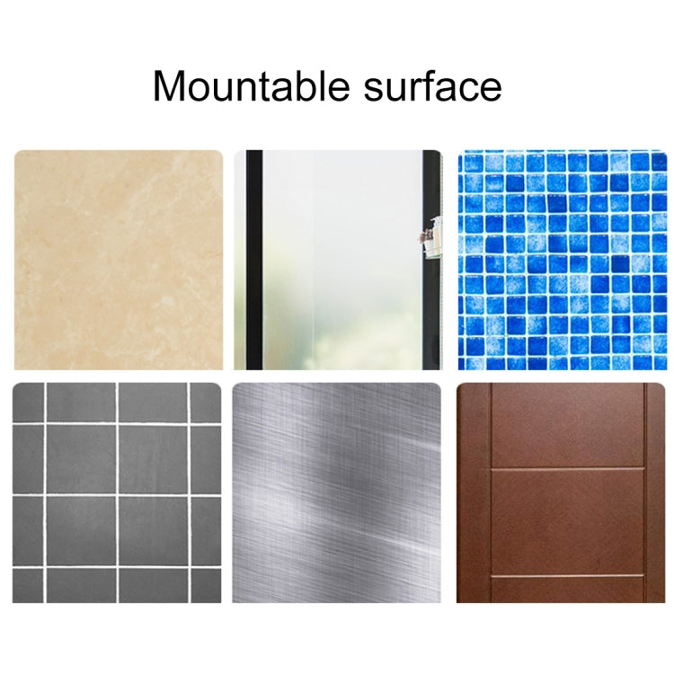 Staffa per doccia da bagno regolabile senza tracce, supporto per soffione in alluminio Space, Shower Bracket