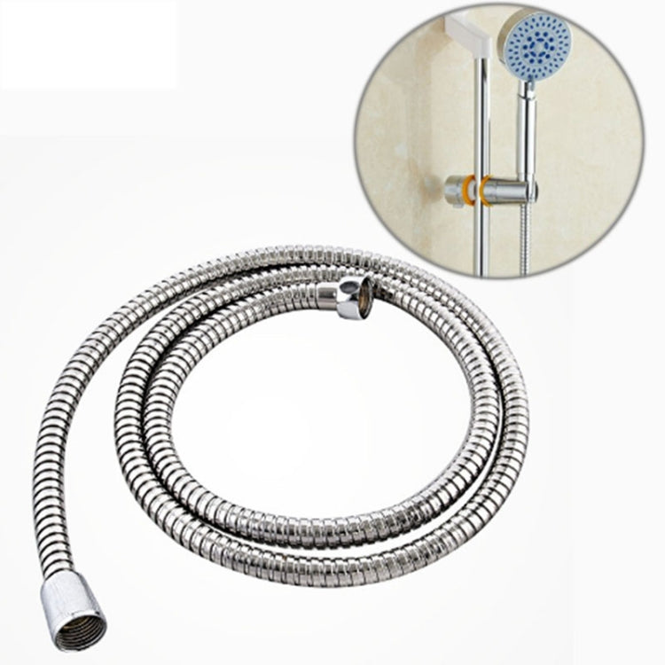 Tubo flessibile per soffione doccia in acciaio inossidabile da 1,5 m, doppia interblocco, interfaccia in rame, tubo dell'acqua da bagno antiscoppio, 1.5m (Double Interlock)