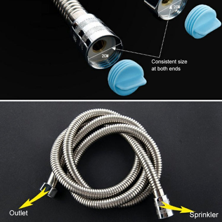 Tubo flessibile per soffione doccia in acciaio inossidabile da 1,5 m, interfaccia con nucleo in rame, tubo dell'acqua da bagno antiscoppio, 1.5m (Copper Core Interface)