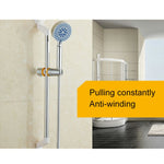 Tubo flessibile per soffione doccia in acciaio inossidabile da 2 m, interfaccia con nucleo in rame, tubo dell'acqua da bagno antiscoppio, 2m (Copper Core Interface)