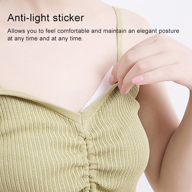 1 CONFEZIONE Adesivi invisibili anti-luce Spalline per camicia Adesivo biadesivo senza cuciture Scollo a V fisso antiscivolo