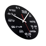 Orologio da parete con formula matematica decorativa per soggiorno in acrilico creativo