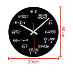 Orologio da parete con formula matematica decorativa per soggiorno in acrilico creativo