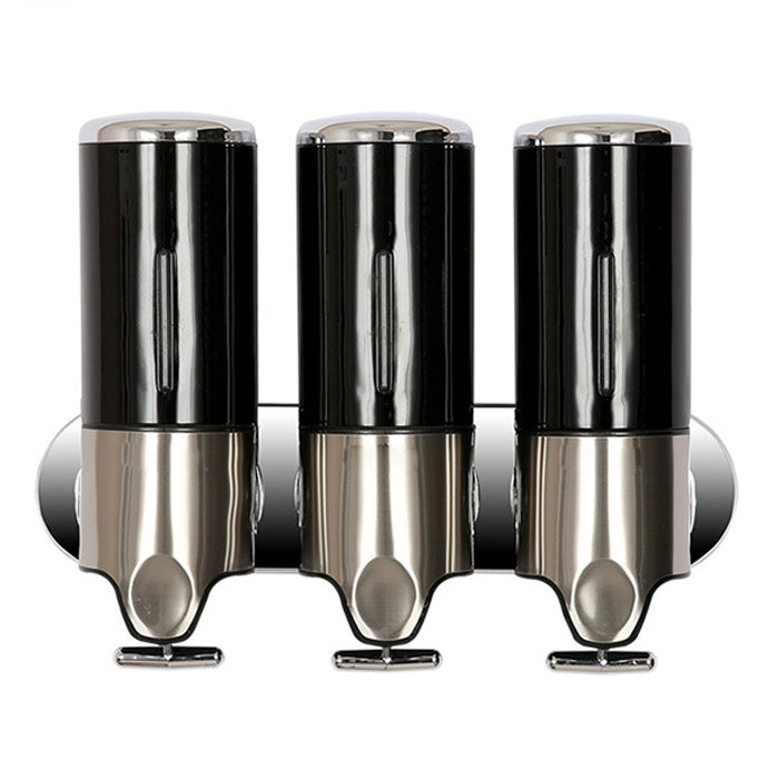 Bottiglia di sapone per shampoo liquido per lavaggio a parete con erogatore manuale per doccia tripla per hotel, capacità: 1200 ml, 1200ml/Black, 1200ml/Gold, 1200ml/Red, 1200ml/Silver, 1200ml/Transparent, 1200ml/White