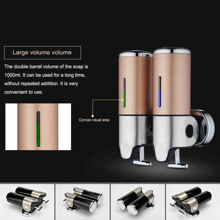 Bottiglia di sapone per shampoo liquido per lavaggio a parete con erogatore manuale per doccia tripla per hotel, capacità: 1200 ml, 1200ml/Black, 1200ml/Gold, 1200ml/Red, 1200ml/Silver, 1200ml/Transparent, 1200ml/White