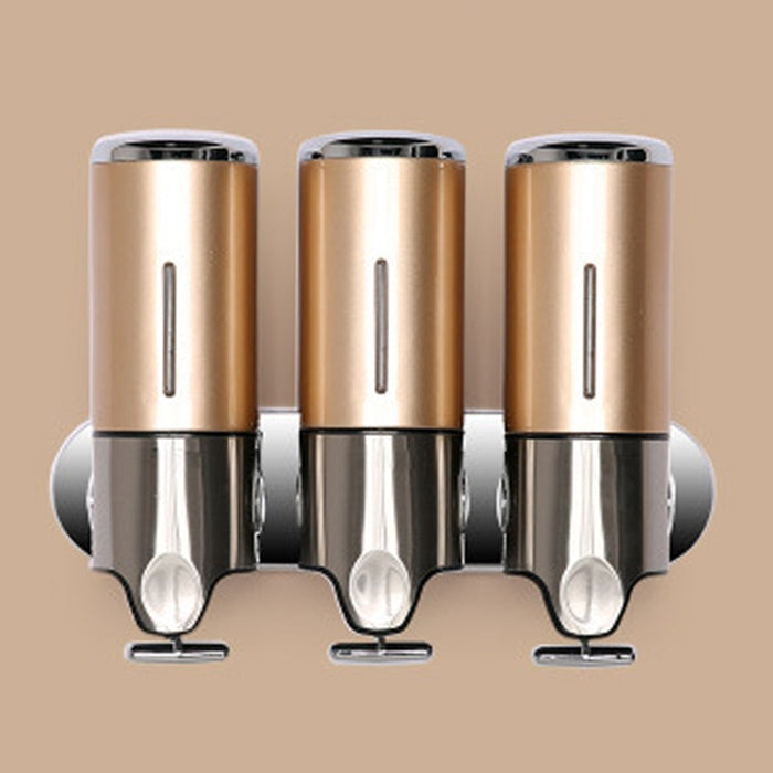 Bottiglia di sapone per shampoo liquido per lavaggio a parete con erogatore manuale per doccia tripla per hotel, capacità: 1200 ml, 1200ml/Black, 1200ml/Gold, 1200ml/Red, 1200ml/Silver, 1200ml/Transparent, 1200ml/White