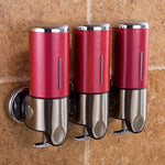 Bottiglia di sapone per shampoo liquido per lavaggio a parete con erogatore manuale per doccia tripla per hotel, capacità: 1200 ml, 1200ml/Black, 1200ml/Gold, 1200ml/Red, 1200ml/Silver, 1200ml/Transparent, 1200ml/White