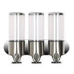 Bottiglia di sapone per shampoo liquido per lavaggio a parete con erogatore manuale per doccia tripla per hotel, capacità: 1200 ml, 1200ml/Black, 1200ml/Gold, 1200ml/Red, 1200ml/Silver, 1200ml/Transparent, 1200ml/White