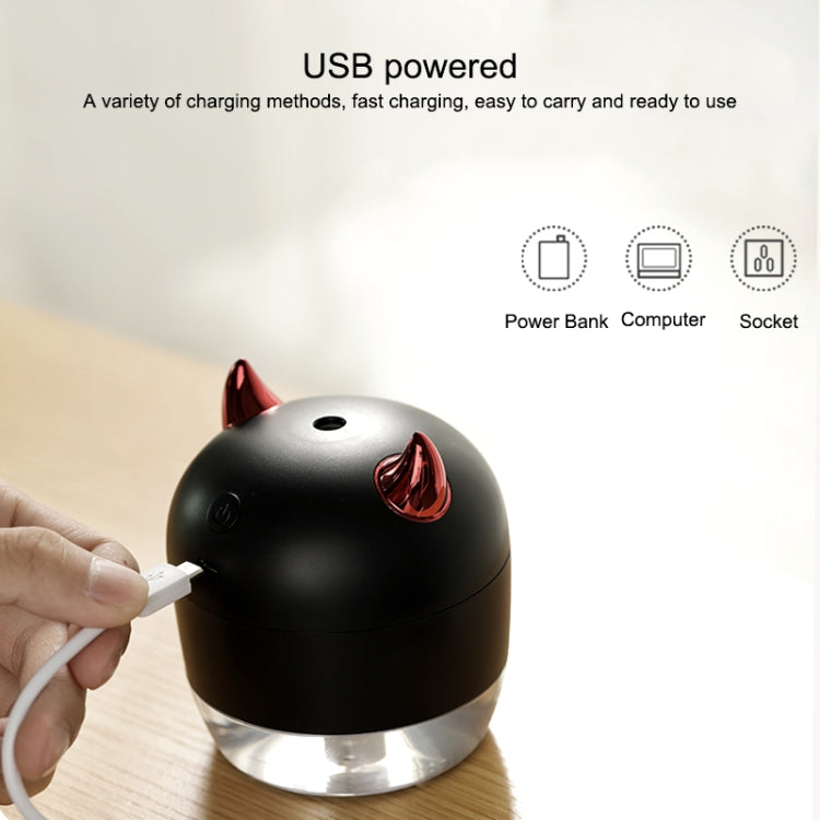 Umidificatore atomizzante Devil WT-H21 con luci notturne colorate, capacità del serbatoio dell'acqua: 200 ml