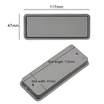 Maniglia per guardaroba semplice con fessura, maniglia invisibile per cassetto incassato nascosto, distanza tra i fori: 96 mm, 96mm