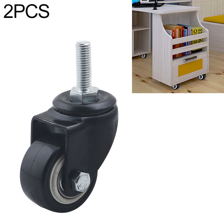 2 pezzi da 2 pollici per mobili, tavolino da caffè, vite silenziosa, ruota universale, 2 inch Screw Universal Wheel