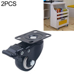2 pezzi da 2 pollici per mobili, tavolino da caffè, ruota freno universale silenziosa, 2 inch Universal Brake Wheel