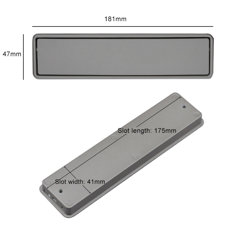 Maniglia per pulizia a fessura per armadio semplice, maniglia invisibile per cassetto incassato nascosto, distanza tra i fori: 160 mm, 160mm