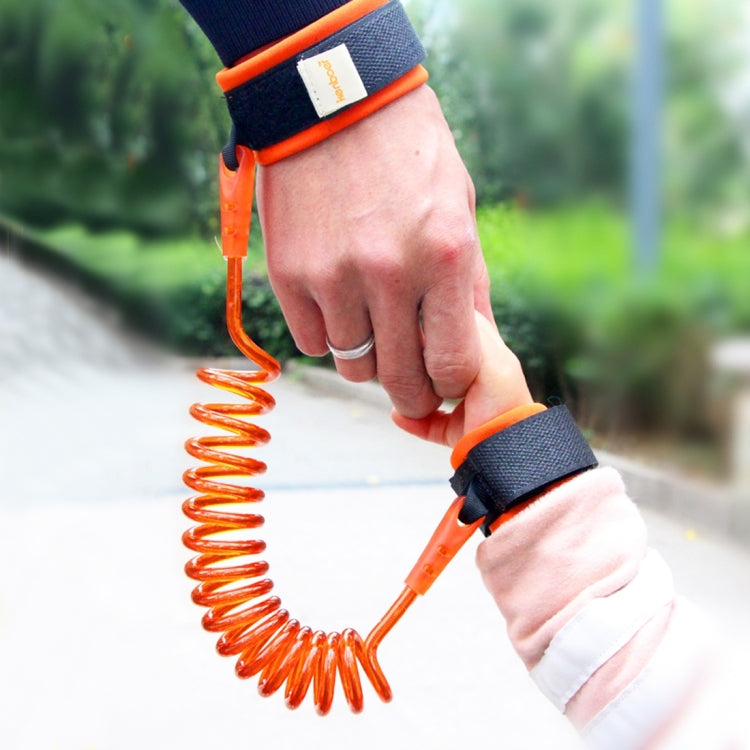 Imbracatura di sicurezza per bambini Guinzaglio per bambini Anti smarrimento Collegamento al polso Corda di trazione Bracciale anti smarrimento, Lunghezza: 1,5 m, 1.5m Orange, 1.5m Blue