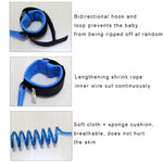 Imbracatura di sicurezza per bambini Guinzaglio per bambini Anti smarrimento Collegamento al polso Corda di trazione Bracciale anti smarrimento, Lunghezza: 1,5 m, 1.5m Orange, 1.5m Blue