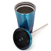 Tazza con beccuccio irregolare in acciaio inossidabile 304 a doppio strato da 500 ml