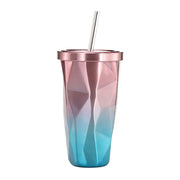 Tazza con beccuccio irregolare in acciaio inossidabile 304 a doppio strato da 500 ml