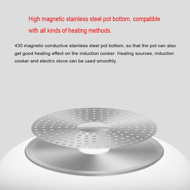Pentola per zuppa originale Xiaomi Zhiwu per uso domestico 4L pentola per alimenti antiaderente pentola elettrica in lega di alluminio, GJT03CM