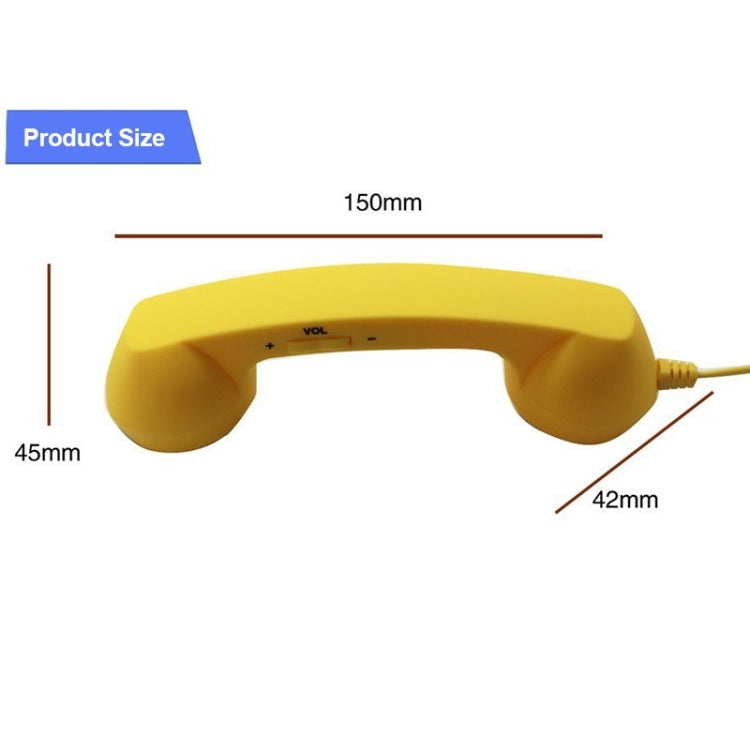 Ricevitore per telefono cellulare anti-radiazioni con microfono retrò da 3,5 mm