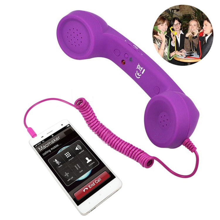 Ricevitore per telefono cellulare anti-radiazioni con microfono retrò da 3,5 mm