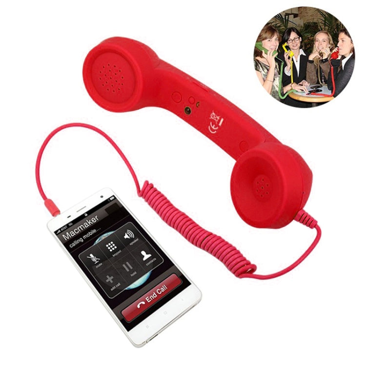 Ricevitore per telefono cellulare anti-radiazioni con microfono retrò da 3,5 mm