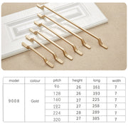 9008-224 Maniglia per porta dell'armadio moderna e semplice, per armadio, cassetto, maniglia in lega di zinco, 9008-224