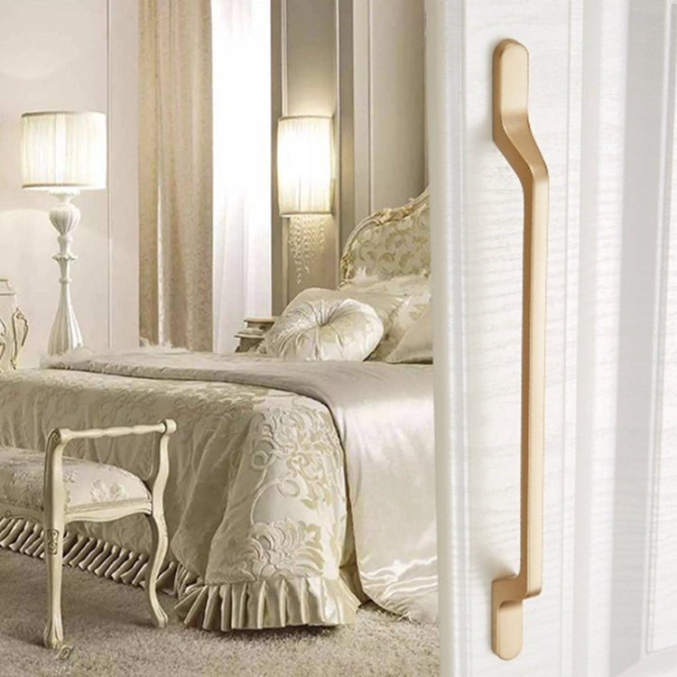 2 PZ 9009-128 Maniglia per porta dell'armadio moderna e semplice, per armadio, cassetto, maniglia in lega di zinco, 9009-128