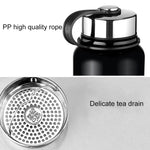 Bottiglia sportiva portatile di grande capacità con tazza isolante termica in acciaio inossidabile sottovuoto da 610 ml, 610ml