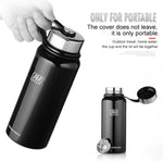 Bottiglia sportiva portatile di grande capacità con tazza isolante termica in acciaio inossidabile sottovuoto da 610 ml, 610ml