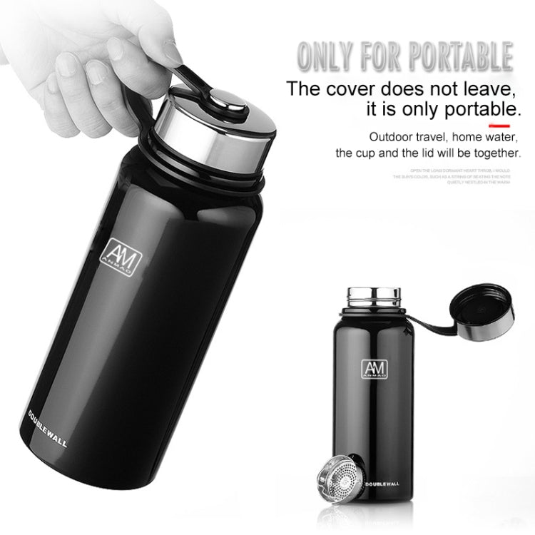 Bottiglia sportiva portatile di grande capacità con tazza isolante termica in acciaio inossidabile sottovuoto da 610 ml, 610ml