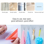 10 pezzi in PVC + acciaio inossidabile, sottile forma di prugna, gancio adesivo senza cuciture, impermeabile, trasparente, resistente, per montaggio a parete da cucina, Thin