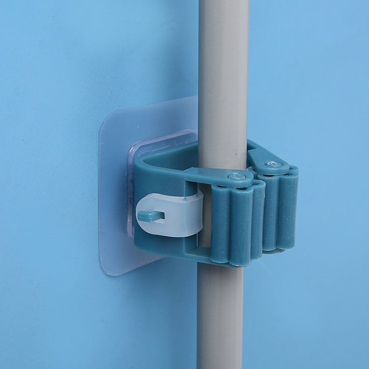 2 ganci portaoggetti per mop a parete, strumenti antiaderenti per riporre spazzole da bagno e cucina
