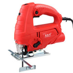 Seghetto alternativo 220V Sega elettrica Lavorazione del legno Utensili elettrici Sega a catena multifunzione Seghe a mano Macchina da taglio per legno con laser e 10 lame per sega, spina europea, 65 Quick Install Version