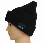Cappello invernale unisex in maglia di poliacrilonitrile caldo, berretto per adulti con LED e Bluetooth