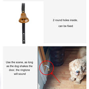 2 campanelli natalizi retrò in metallo da parete, campanelli per addestramento per cani da compagnia, decorazioni per la casa