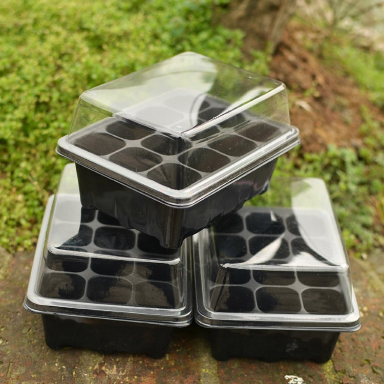 5 PZ Vassoio per Piantine Piastra per Germogli 12 Fori Vasi per vivai Coperchi per Vassoi Scatola per Giardinaggio Bonsai Mini Piastra per vivai a effetto serra, 12 Holes, 5pcs 12 Holes
