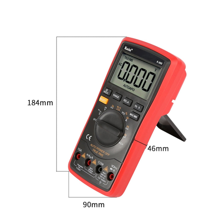 Kaisi K-890 Professional LCD Digital Multimeter Portable Electric Digital Multimeter Tester