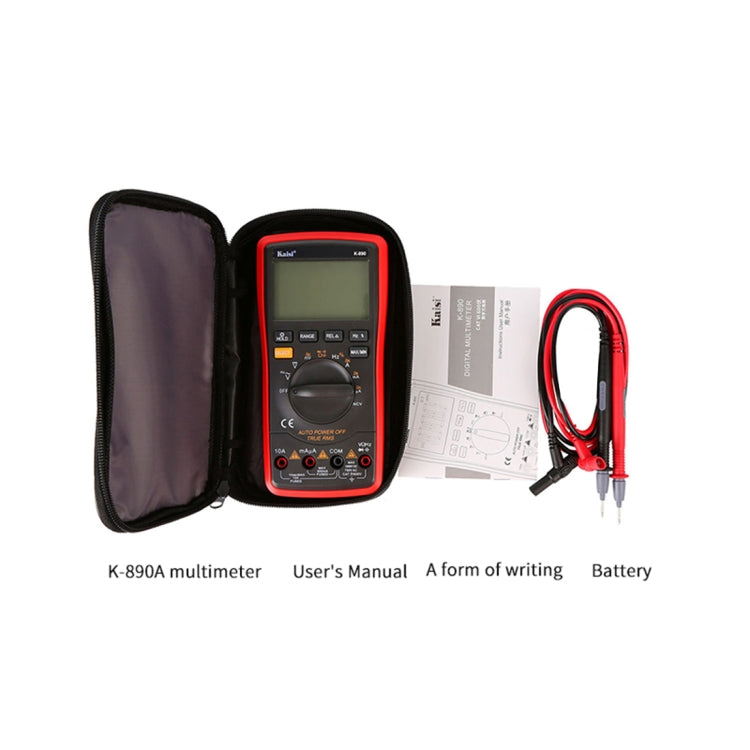 Kaisi K-890 Professional LCD Digital Multimeter Portable Electric Digital Multimeter Tester